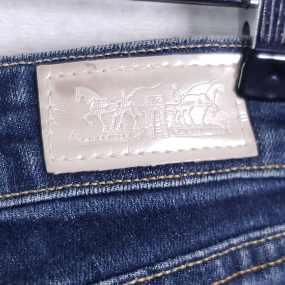 Levi's Women's 29 W 30 Ins Skinny Leg Mid Rise Stretch Denim Jeans Medium Wash - Picture 8 of 10